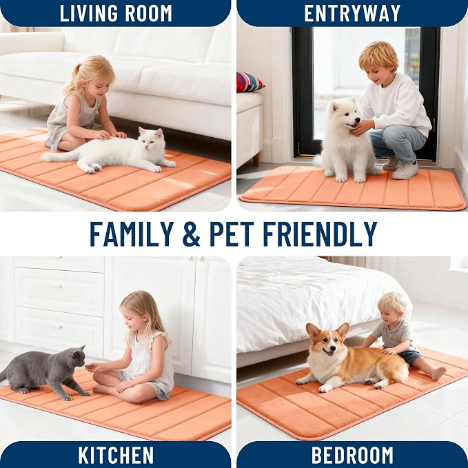 OLANLY Memory Foam Long Bathroom Rugs Runner 59x24, Super Soft Absorbent Bath - Image 9