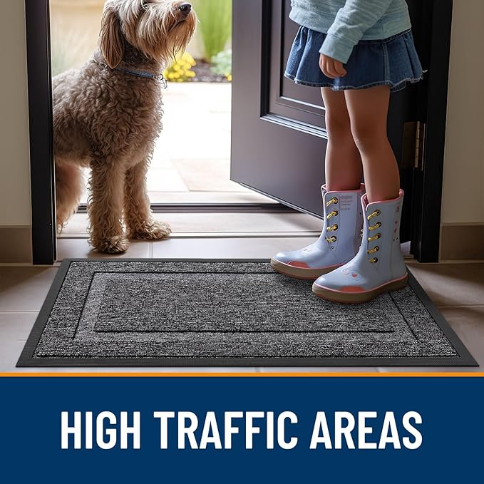 OLANLY Front Door Mat Indoor Outdoor Entrance, Waterproof All-Season, - Image 6