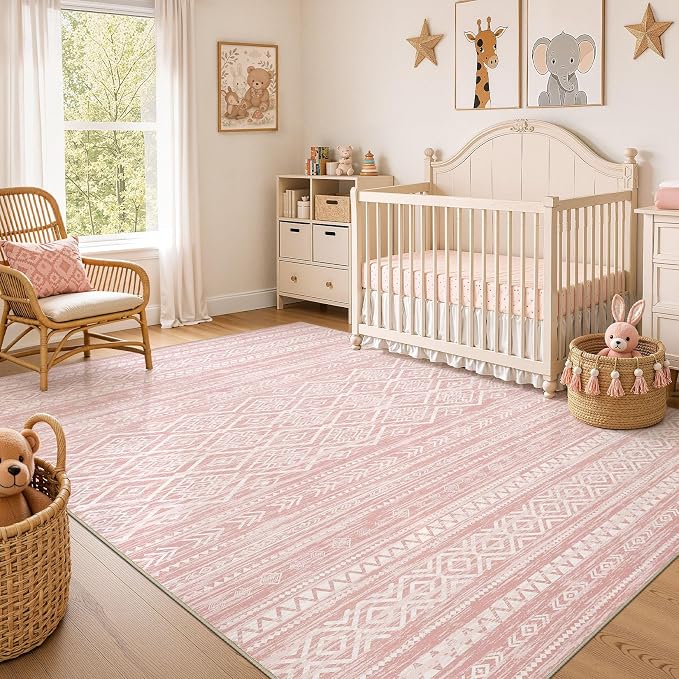 Nakagishi Area Rug Living Room Rugs: 10x14 Large Soft Machine Washable Boho by NakagishiAreaRug