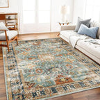 CHAMPLANT Area Rug 8'x10' Washable Rug Vintage Traditional Mat Distressed by CHAMPLANT