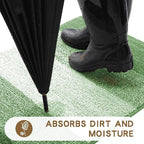 Kitinjoy Indoor Outdoor Door Mat, 40x24 Non-Slip Absorbent Dirt Trapper - Image 2