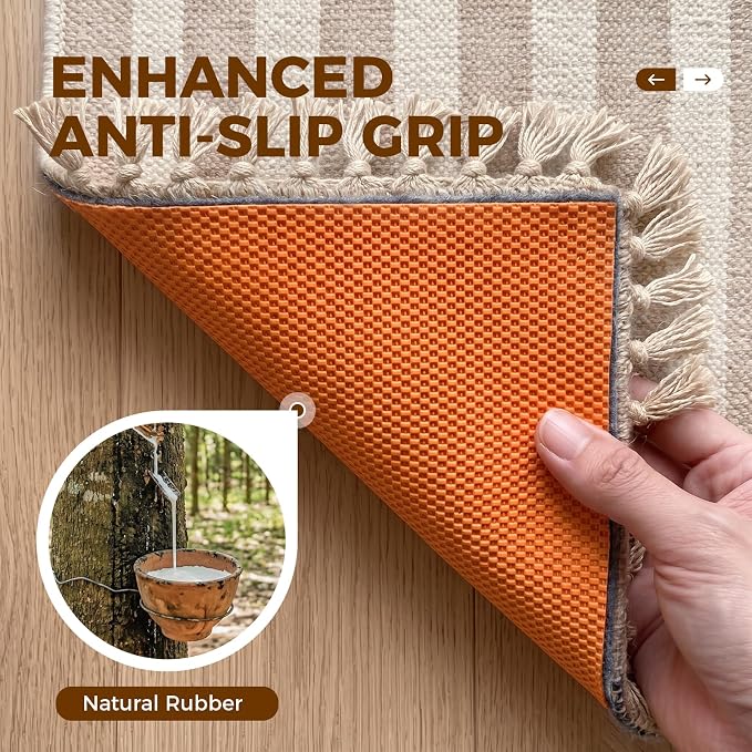 Rug Pad 4 x 6 Ft Non-Slip, Felt and Natural Rubber Backing, 1/4" Thick - Image 4