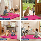 Smiry Dog Door Mat for Muddy Paws 70x24, Absorbent Dirt Trapper, Non-Slip - Image 7