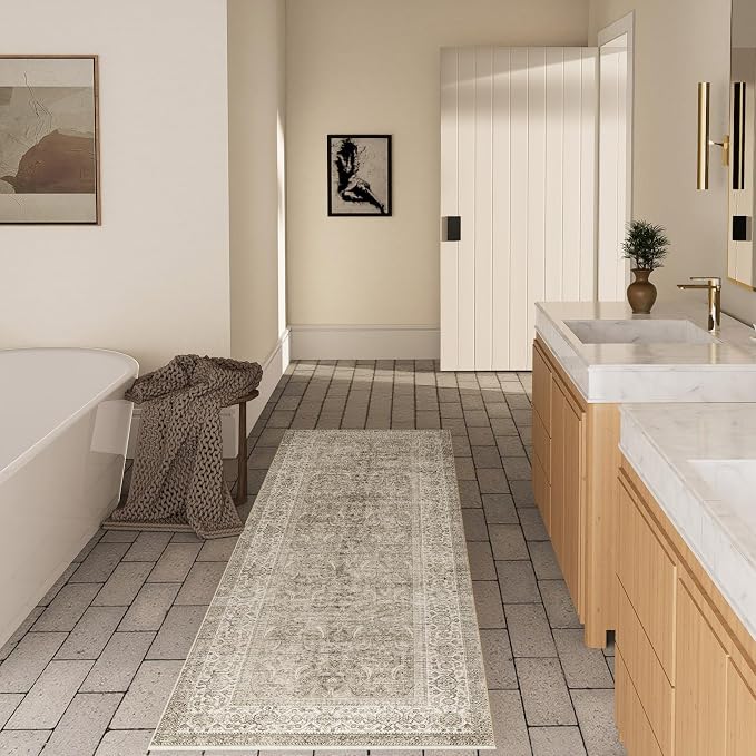 Washable Runners for Hallways Kitchen Rug: 2'x10' Runner Rugs Stain Resistant - Image 5