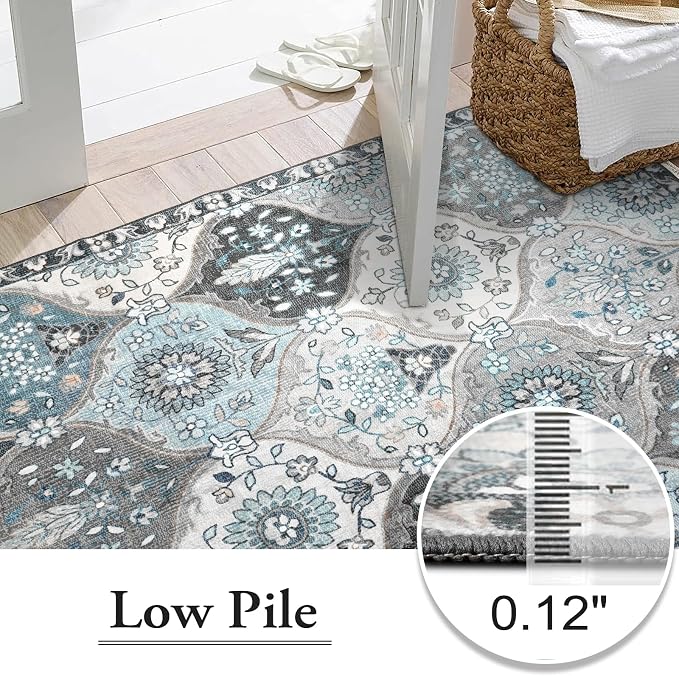 Lahome Moroccan 8x10 Area Rugs for Living Room, Washable Rugs 8x10 Ultra-Thin - Image 6