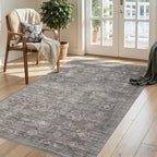 Rugxara 3x5 Rug for Entryway Bedroom, Vintage Retro Boho Throw Rug, Non Slip & by Rugxara