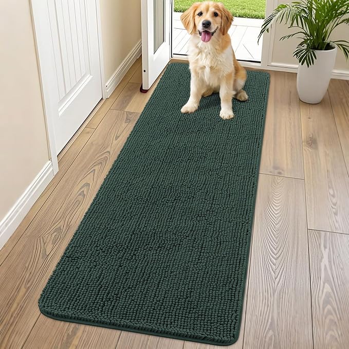 Smiry Dog Door Mat for Muddy Paws 70x24, Absorbent Dirt Trapper, Non-Slip by Smiry