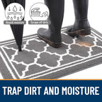 Buganda Large Indoor Door Mat, Dirt-Resistant and Absorbent Doormat, Low - Image 2