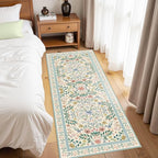 Rugxara Floral Rug for Living Room Bedroom(Green 2x5 - Image 3