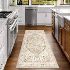 Yamaziot Washable Runner Rug, 3x6 Non-Slip Boho Vintage Hallway Rug - Image 9