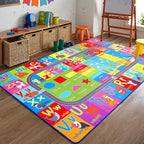 HOMORE Kids Educational Rug, 5x7 Kids Collection Area Rug - Image 4