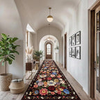 2'6" x 14' Runner Rug for Hallways Espresso, Non Slip Washable Rugs by WelcometoBabovid