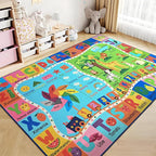Kids Rug for Playroom, 4x6 ABC Educational Carpet for Classroom, Fun Alphabet - Image 9