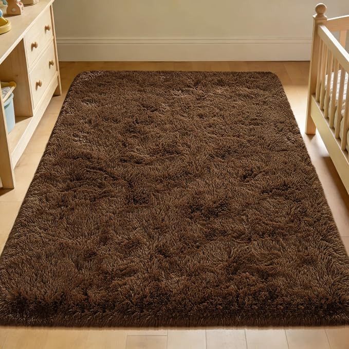 Andecor Soft Fluffy Bedroom Rugs, 5 x 8 Feet Indoor Shaggy Plush Area Rug - Image 8