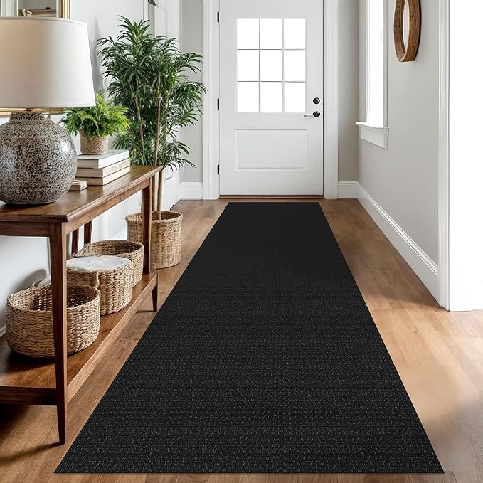 IOHOUZE Washable Runner Rug 2.6x10 Non Slip Rubber Backed Long Hallway Runner by iOhouze