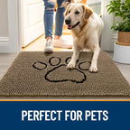 OLANLY Dog Door Mat for Muddy Paws 70x24, Paw Print Design, Absorbs Moisture - Image 6
