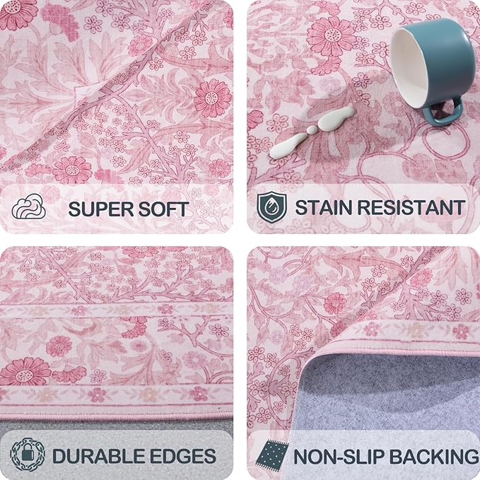 Washable 2' x 6' Runners for Hallways, Non Slip Long Floor Runner for Kitchen - Image 7
