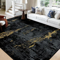 RELEANY Washable Area Rugs Square 10ft Non-Slip Modern Abstract Soft by RELEANY