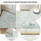 CAPALOCA Machine Washable Rugs Nursery Rug Sq4ft Cute Girl Non Slip Low Pile - Image 5