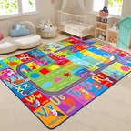 HOMORE Kids Educational Rug, 5x7 Kids Collection Area Rug - Image 7