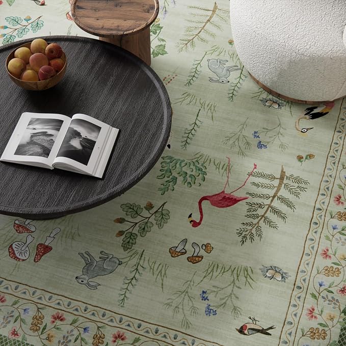 Machine Washable Kitchen Runner Rugs: 2'6"x8' Hallway Runner Non Slip Low Pile - Image 3