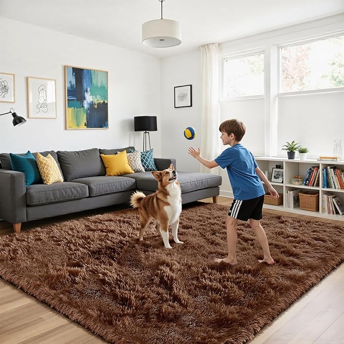 yongyangjuxin Fluffy Rug Shag Area Rug, Large Shag Area Rugs - Image 4