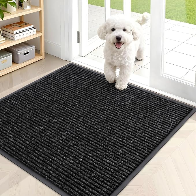 OLANLY Front Door Mat Indoor Outdoor Entrance, Waterproof Heavy Duty Doormat by OLANLY