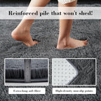Fluffy Rug Shag Area Rug, Small Bedside Rug, Soft Fluffy Shag Entryway Throw - Image 5