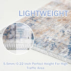 IOHOUZE Abstract Runner Rug 3x14 Ft Long Washable Runners - Image 6