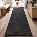 PURRUGS Dirt Trapping Door Mat 24" x 84", Non-Slip Machine Washable Entry Rug by PURRUGS