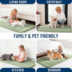 OLANLY Memory Foam Bath Mat 40x24, Super Soft Absorbent Bathroom Rugs, Quick Dry - Image 9