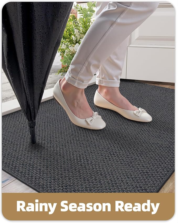 Color&Geometry Ultra-Thin Indoor Door Mat, Washable Doormat - Image 7
