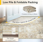 RELEANY Washable Area Rugs 2'x6' Non-Slip Modern Abstract Soft - Image 6