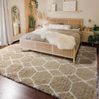 ONASAR Large Area Rugs for Living Room, Fluffy 7x10 Beige and White Thick Floor - Image 6