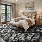 5x7 Ft Large Shag Rugs for Bedroom Living Room Decor for Men Boys, Tie Dyed - Image 3