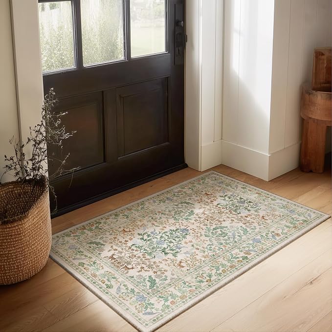 2x3 Washable Small Rugs for Entryway: Door Mat Indoor Entrance Throw Area Rug - Image 6