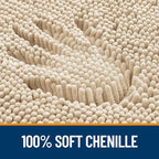 OLANLY Small Bathroom Rugs 24x16, Extra Soft Absorbent Chenille Bath Rugs - Image 3