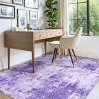 RELEANY Washable Area Rugs 4'x6' Non-Slip Modern Abstract Soft - Image 4
