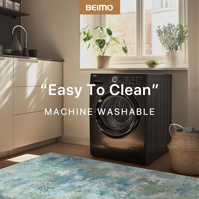 BEIMO Area Rugs 5x7 for Living Room Bedroom, Modern Abstract Machine Washable - Image 7