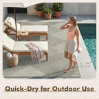 MontVoo-Outdoor Rug Carpet Patio Rug 6x9 Polypropylene Indoor Outdoor Rugs - Image 7