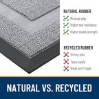 OLANLY Half Circle Door Mat Indoor Outdoor Entrance Welcome, Waterproof - Image 3