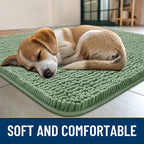 Smiry Dog Door Mat for Muddy Paws 71x46, Absorbent Dirt Trapper, Non-Slip - Image 2
