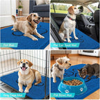 OLANLY Dog Door Mat for Muddy Paws 48x30, Paw Print Design, Absorbs Moisture - Image 7