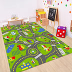 Non-Slip Town City Road Map Playmat by Unknown