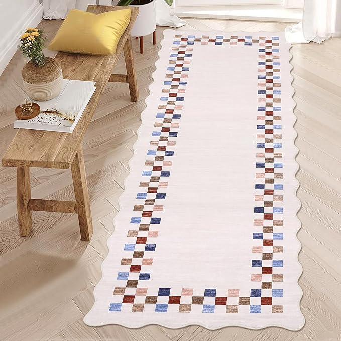 Rug Runners for Hallways 2x8 Washable Kitchen Runner Rug Non Slip Low Pile - Image 2