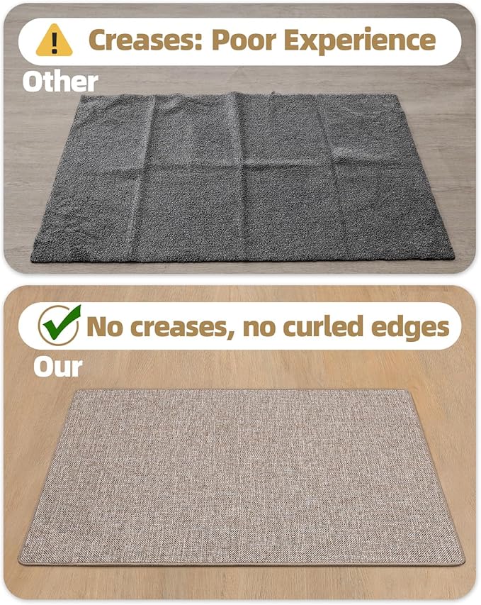 Color&Geometry Ultra Thin Indoor Door Mat 24"x36", Non Slip Rubber Backed Dirt - Image 5