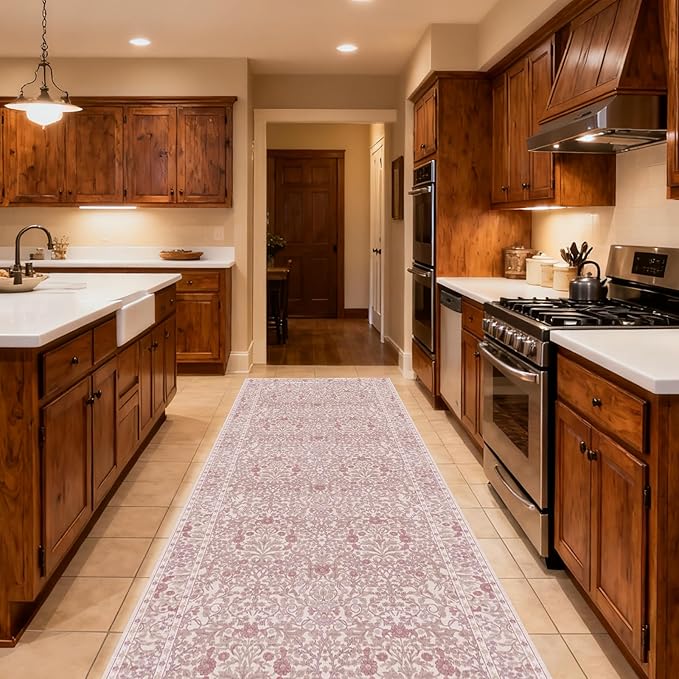 Washable 2' x 6' Runners for Hallways, Non Slip Long Floor Runner for Kitchen - Image 2