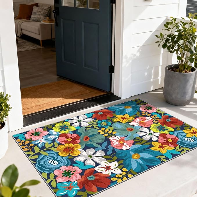 Floral Outdoor Rug by Othilic