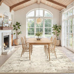 Toneed Abstract Area Rug Modern Washable Rug Soft Non Slip Rug Low Pile - Image 2