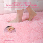 KICHOWUA Thick Area Rug 5x8 Pink Fluffy Fuzzy - Image 2